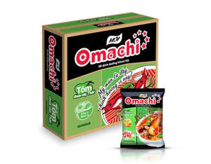 Instant Foods: Mì Ăn Liền Omachi Lẩu Tôm Càng - Box of 30