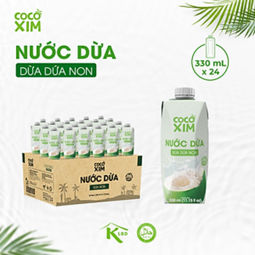 Nước dừa Cocoxim Dừa Dứa Non 330ml - Cocoxim young coconut and pineapple water