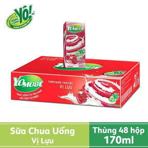 Sữa Chua Uống Hương Lựu - YOMOST - Pomegranate Yogurt Drink 170ML x 48