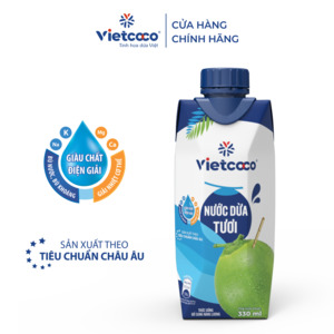 Nước Dừa Tươi - VIETCOCO - Coconut Water 330ML x 24
