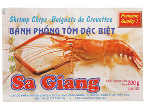 Bánh Phồng Tôm Đặc Biệt - SA GIANG - Special Shrimp Chips 200G