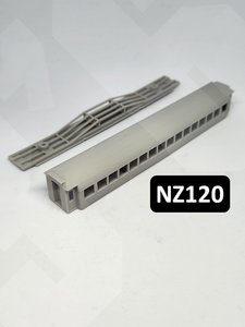 NZR 56ft passenger carriage - North Island day car 2nd class - NZ120 - 3 Foot 6 Models
