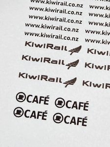 KiwiRail AK class carriage decals - 3 Foot 6 Models