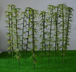 Products: Miniature HO scale model bamboo tree x10 - 3 Foot 6 Models