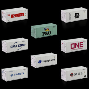 20ft Hi-Cube Refrigerated reefer container - HO scale - 3 Foot 6 Models