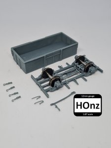NZR LA class four-wheel wagon - HOnz - 3 Foot 6 Models
