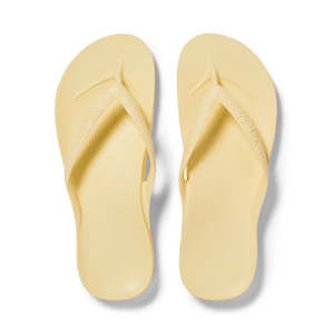 u_jandal black: Archies Arch Support Jandal Lemon Yellow
