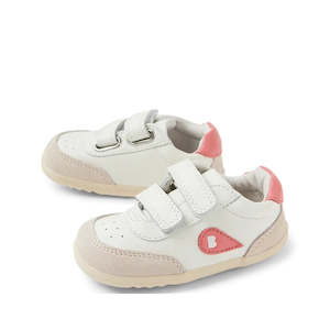 All Bobux: Bobux Step Up SU Champ Sneaker First Walker White Coral