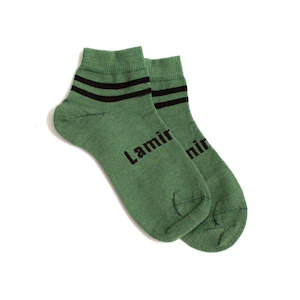 Lamington Merino Wool Socks For Kids Women Men: Lamington Ankle Socks Golf Green  Merino Wool Socks
