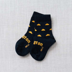 Lamington Merino Wool Socks For Kids Women Men: Lamington Leo Crew Merino Wool Socks Black