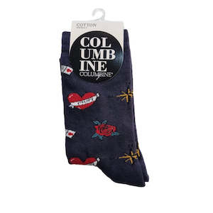 Columbine: Columbine Socks Women's Nautical Love Mum 1 Pair
