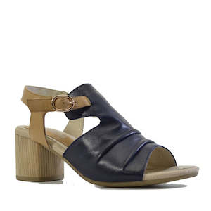 Stegmann: Stegmann Ego Heeled Dressy Sandal Navy