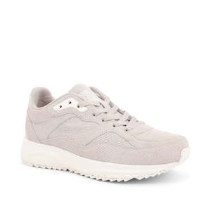 Woden: Woden - Sophie Snake Suede - Sea Fog Grey Womens  Sneaker