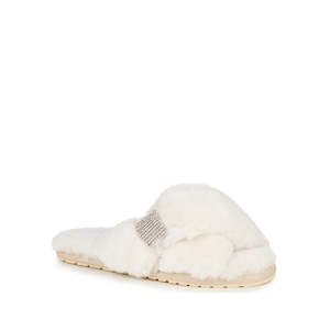 Sheepskin And Wool Slippers The Perfect Mothers Day Gift: EMU Women's Mayberry CRYSTAL Natural Luxurious Sheepskin Scuff Slipper NOT RETURNABLE