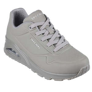 Skechers Uno Womens Trainers: Skechers Uno Stand On air Gray Womens Trainer