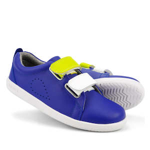 Bobux Kid Switch Kicks Changeable Straps: Bobux Kids + Plus Switch Grass Court Blueberry Velcro Trainers 837714