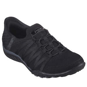 Breathe Easy Skechers Womens Relaxed Fit Memory Foam: Skechers Breathe Easy Roll With Me SLIP INS Black