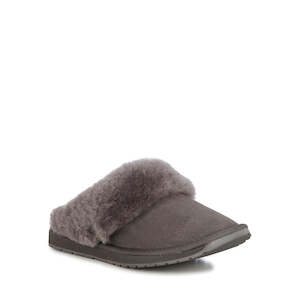 Womens Sheepskin Scuff Slippers By Emu: EMU Women's Eden Platinum Sheepskin Charcoal Scuff Slipper
