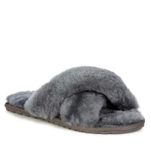 Emu Mayberry Slippers Sheepskin Nz: EMU Women's Mayberry Charcoal Grey Scuff Slipper