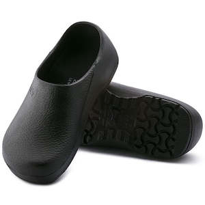 Back In Stock Collection: Birkenstock Chefs Profi Birki Black Unisex Polyurethane Regular Width