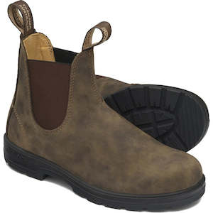 Back In Stock Collection: Blundstone 585 Rustic Brown Slip On Chelsea  Ankle Boot Mens Womens