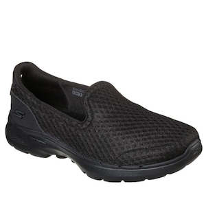 Skechers Clearance: Skechers Go Walk 6 Big Splash All Black Slip on Clearance