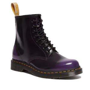 Dr Martens 1460 8 Eye Boots: Dr Martens - Vegan 1460 Rich Purple Oxford Rub Off Boot 8 eye