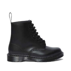 Dr Martens 1460 8 Eye Boots: Dr Martens 1460 Black MONO 8 Up Boot Smooth