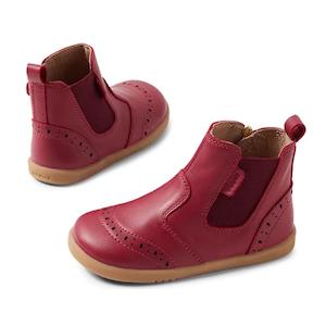 Bobux Boots Nz: Bobux Iwalk Billie Toddlers Leather Boot Tibitan Red 652004