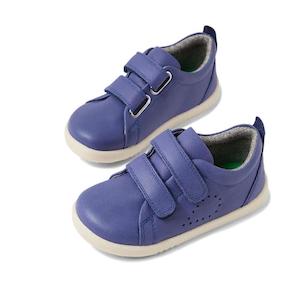 Bobux Iw Iwalk Grass Court: Bobux Iwalk Grass Court Future Dusk Purple Leather Trainer 640511