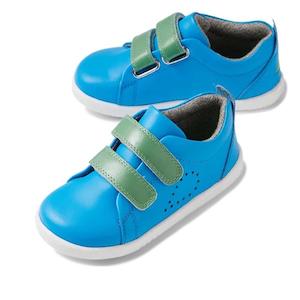 Bobux Iw Iwalk Grass Court: Bobux Iwalk Grass Court Brilliant Blue Leather Trainer 640512