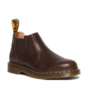 Dr Martens 2976 Chelsea Black Leather Pull On Boots: Dr Martens - 2976 Crop Chelsea Boot AR Rogue Kelp Brown