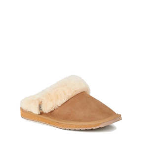 Emu Nz: EMU Women's Eden Platinum Sheepskin Chestnut Scuff Slipper