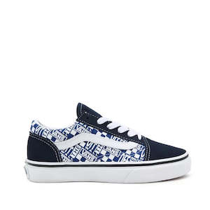 Vans: Vans Old Skool Youth Off The Wall Navy NOT RETURNABLE LAST ONE