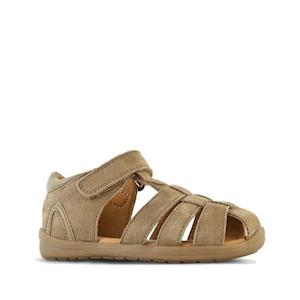 Clarks - Marcus Toddlers Taupe Leather Sandal E Average Width