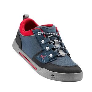 Keen: Keen Youths us 1 - 3 - Encanto Wesley Low Canvas Navy Trainer