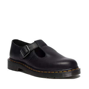 Dr Martens Doc: Dr Martens Polley T Bar Mary Jane Black Ambassador Leather