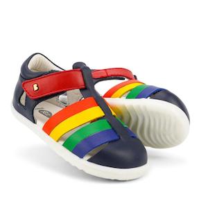 Bobux Quickdry Tidal Sandal Iwalk: Bobux IWalk Tidal Closed Toe Quick Dry Sandal Navy Multi 634413