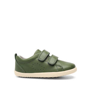 Bobux Kids + Plus Grass Court Forest Green Velcro Trainers 832463