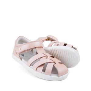 Big Kids Tropicana Ii Sandal With Quickdry Leather: Bobux Kids Plus KP Tropicana II Seashell Shimmer Quick Dry Sandal 838305