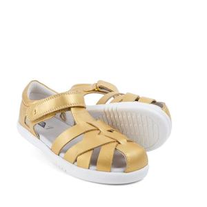 Big Kids Tropicana Ii Sandal With Quickdry Leather: Bobux Kids Plus KP Tropicana II Soft Gold Quick Dry Sandal