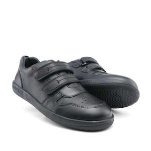 Bobux Kid+ Black School Leather Shoe LeapTrainer