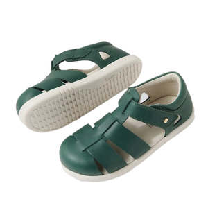 All Bobux: Bobux Step Up US Tidal Rainforest Green Closed Toe Sandal