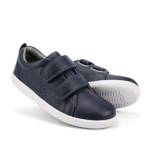 All Bobux: Bobux Kids + Plus Grass Court Navy Velcro Trainers 832449