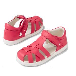 Big Kids Tropicana Ii Sandal With Quickdry Leather: Bobux Kids Plus KP Tropicana II Radiant Raspberry Sandal