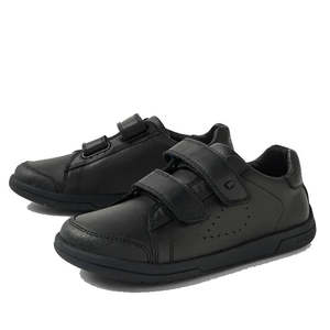 Bobux School Shoes In Black Leather: Bobux Kid+ Jacks Black School Leather Shoe Sneaker