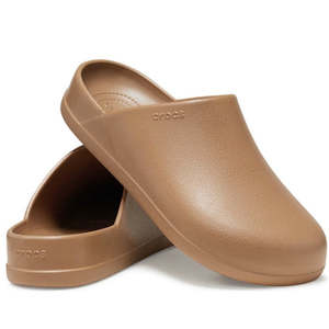 Crocs: Crocs - Dylan Clog Tan Sepia Leather Look Mule