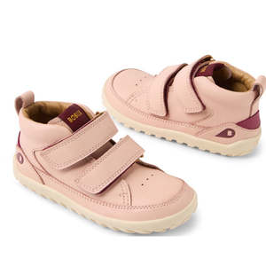 Bobux Boots Nz: Bobux KP Kids Plus Trek Leather Boot Juniors Cameo Rose Pink Alpha