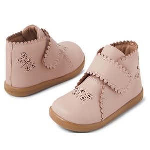 Bobux Boots Nz: Bobux IW Iwalk Willow Leather Boot Cameo Rose Pink
