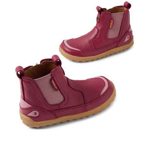 Bobux Boots Nz: Bobux KP Kids Plus Trail Leather Boot Juniors Beaujolias Purple Alpha